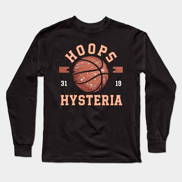 Hoops and Hysteria Long Sleeve T-Shirt by NomiCrafts